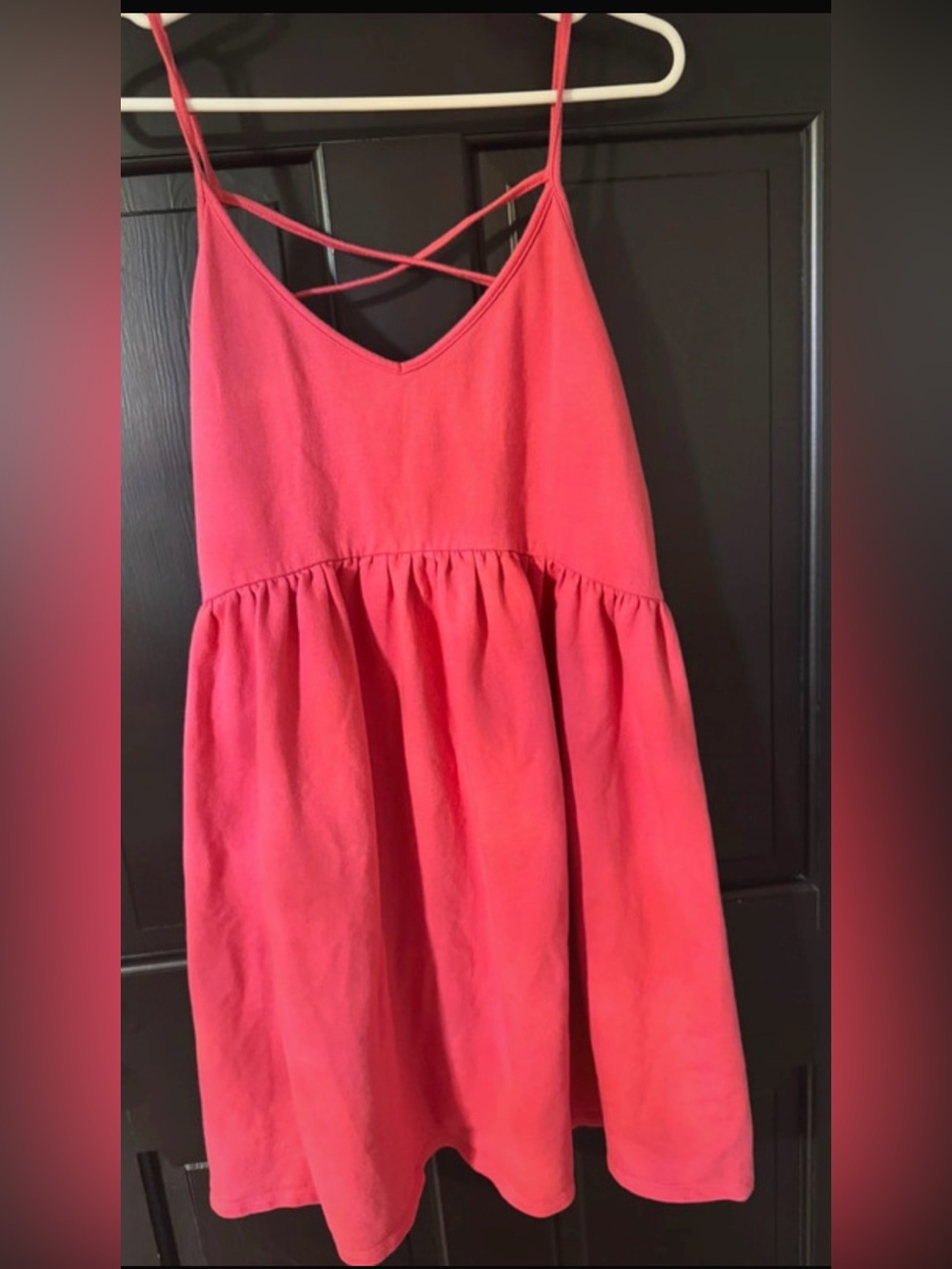 Wild Fable Pink Crisscross Strap Sleeveless Flowy Fit Dress Women’s Size Large